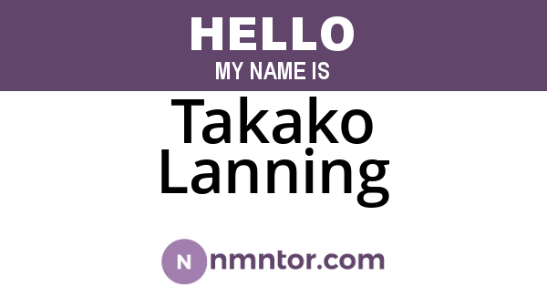 Takako Lanning