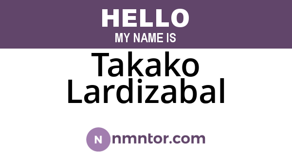 Takako Lardizabal
