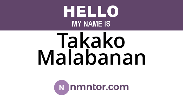 Takako Malabanan