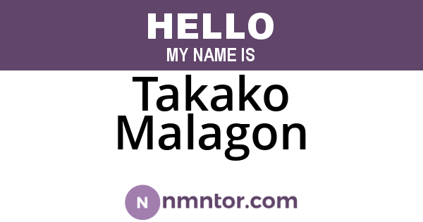 Takako Malagon