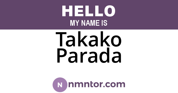Takako Parada