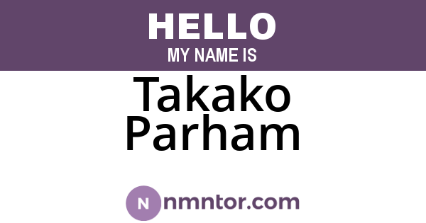 Takako Parham