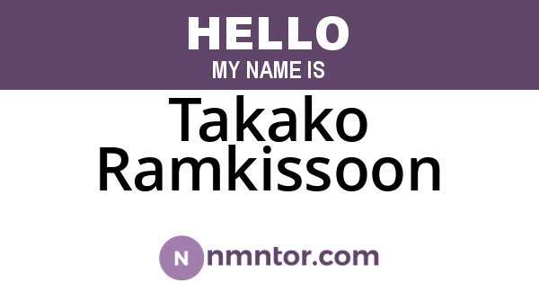 Takako Ramkissoon