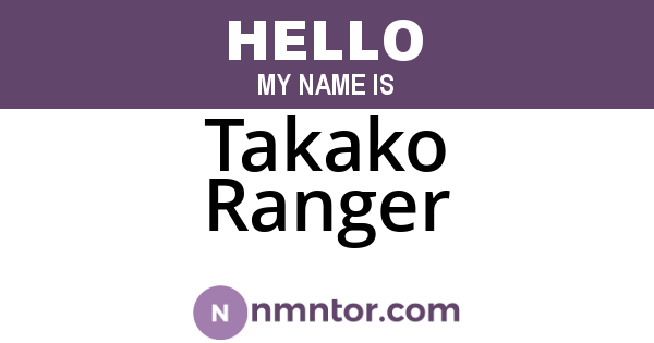 Takako Ranger