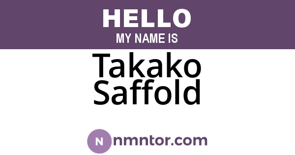Takako Saffold