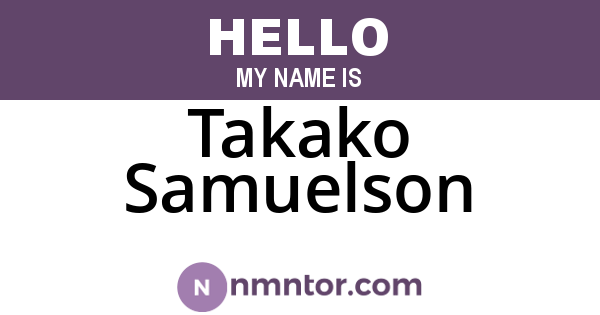 Takako Samuelson