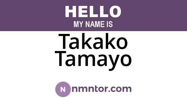 Takako Tamayo