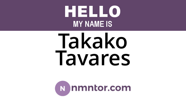 Takako Tavares