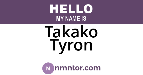 Takako Tyron