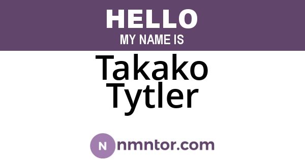 Takako Tytler