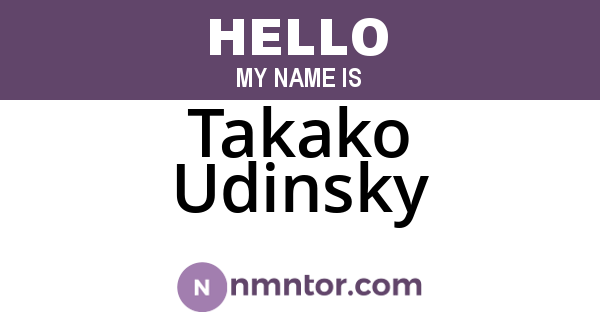Takako Udinsky