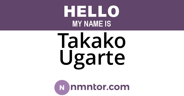 Takako Ugarte