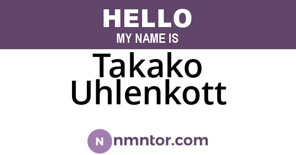 Takako Uhlenkott