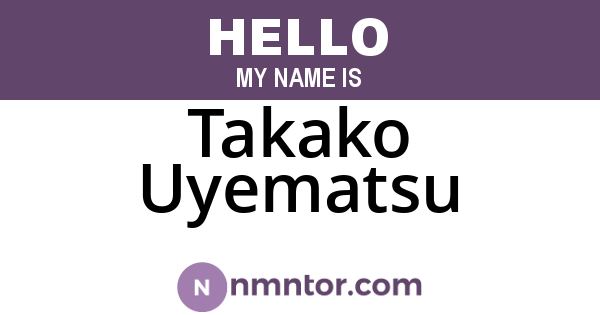 Takako Uyematsu
