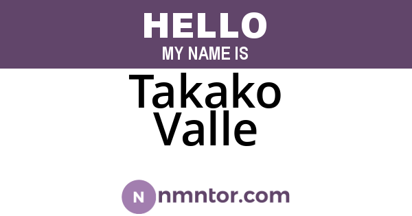 Takako Valle
