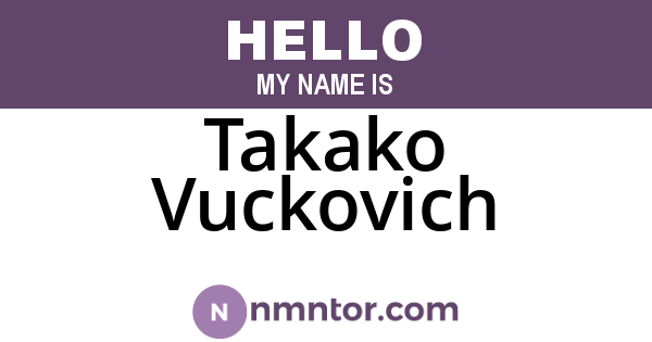 Takako Vuckovich
