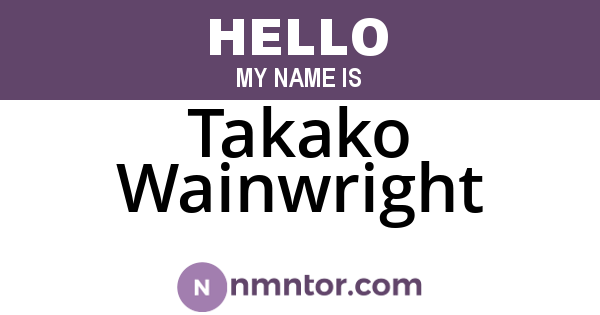 Takako Wainwright
