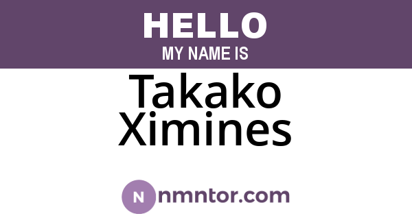 Takako Ximines