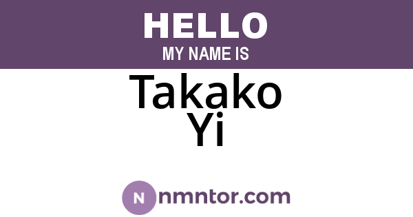 Takako Yi