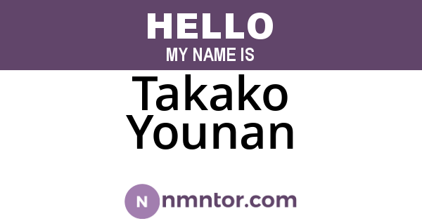 Takako Younan