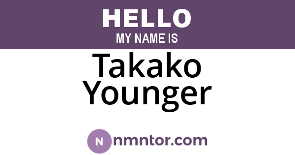 Takako Younger
