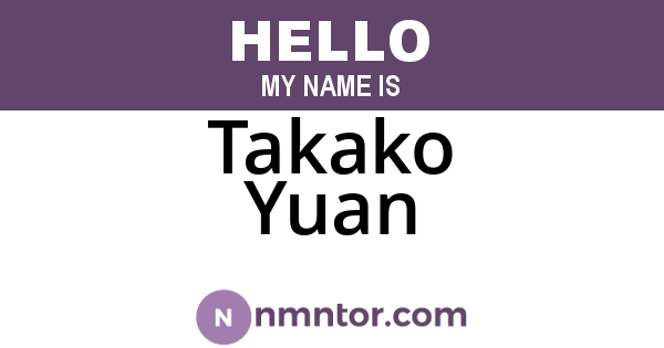 Takako Yuan