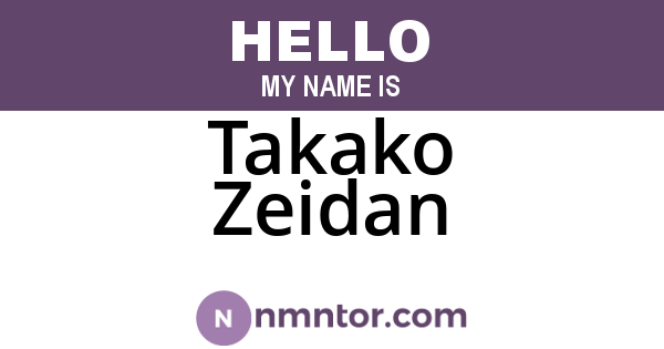 Takako Zeidan