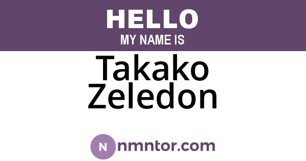 Takako Zeledon