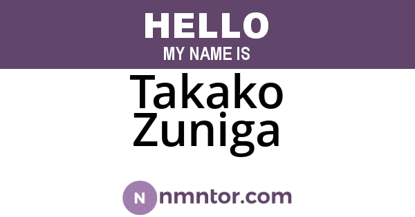 Takako Zuniga