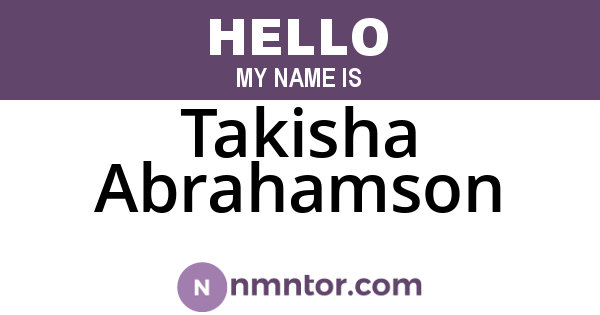 Takisha Abrahamson