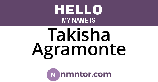 Takisha Agramonte