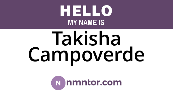 Takisha Campoverde