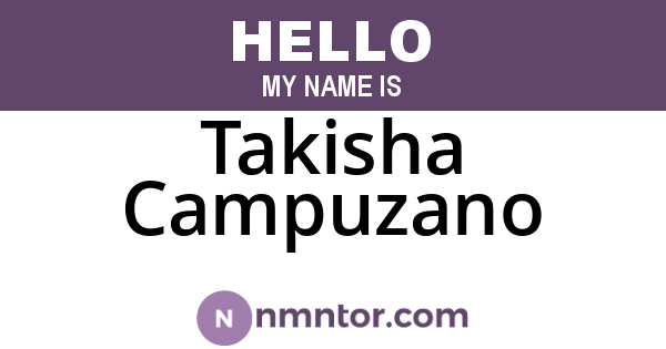 Takisha Campuzano
