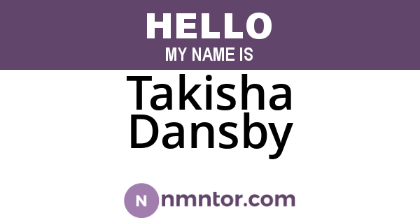 Takisha Dansby