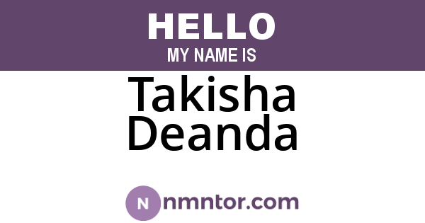 Takisha Deanda