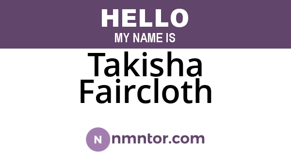 Takisha Faircloth