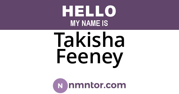 Takisha Feeney