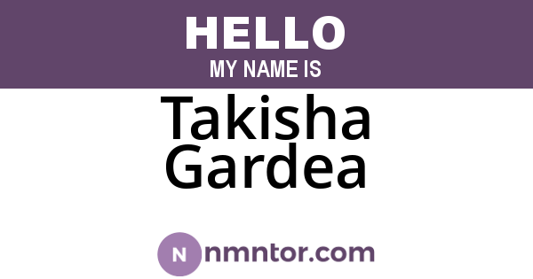 Takisha Gardea