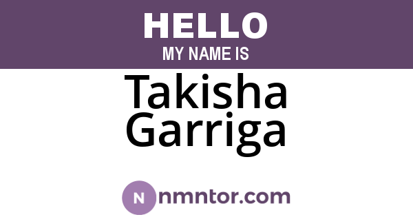 Takisha Garriga