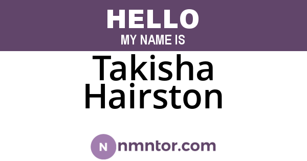 Takisha Hairston