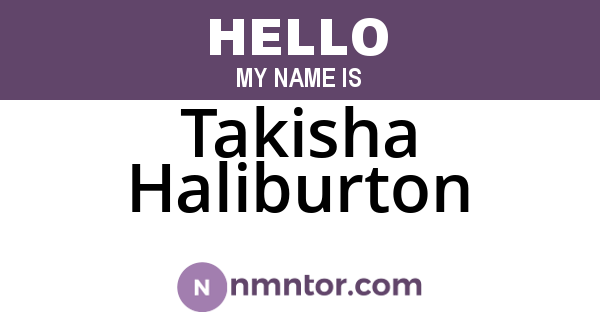 Takisha Haliburton