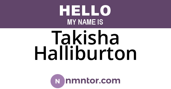 Takisha Halliburton