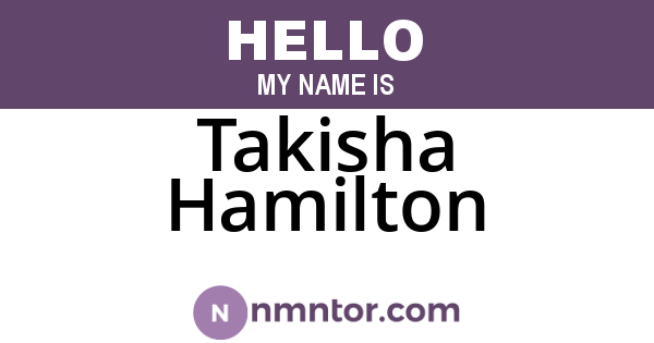 Takisha Hamilton