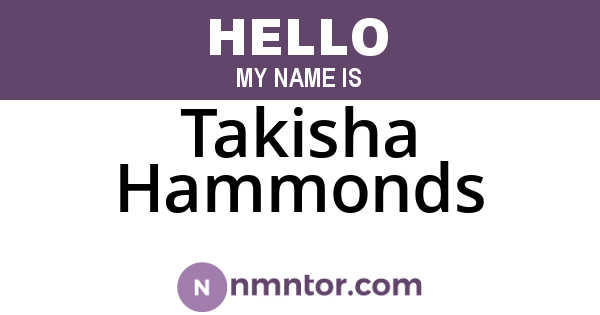 Takisha Hammonds