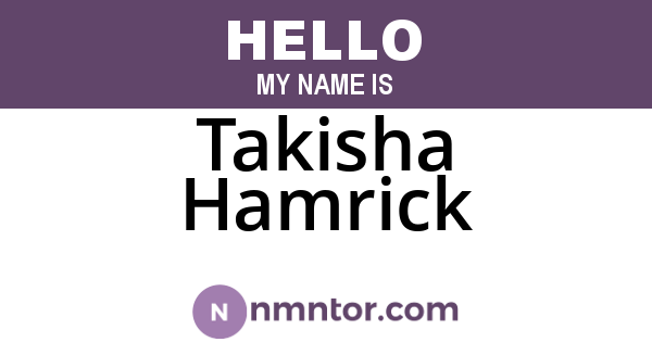 Takisha Hamrick