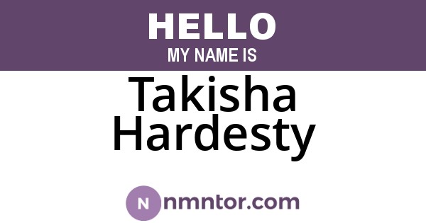 Takisha Hardesty