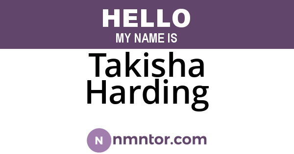 Takisha Harding
