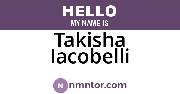 Takisha Iacobelli