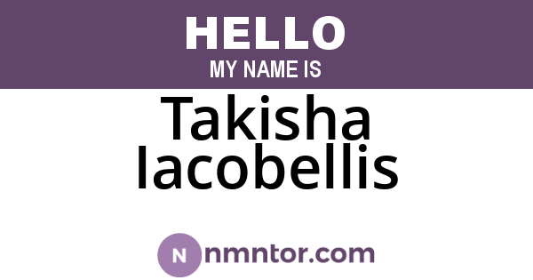 Takisha Iacobellis