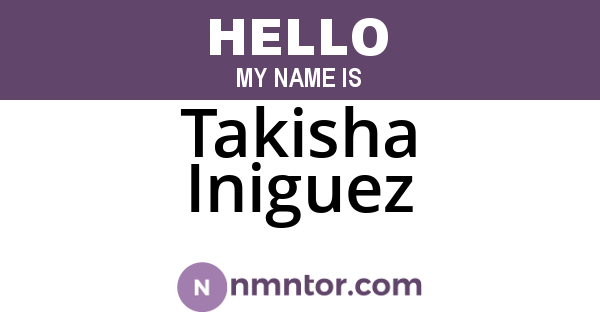 Takisha Iniguez